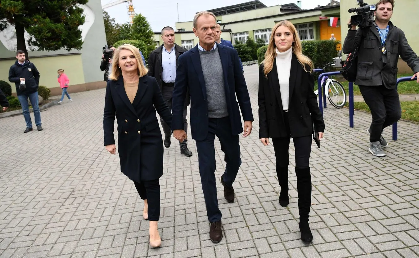 Donald Tusk z rodziną