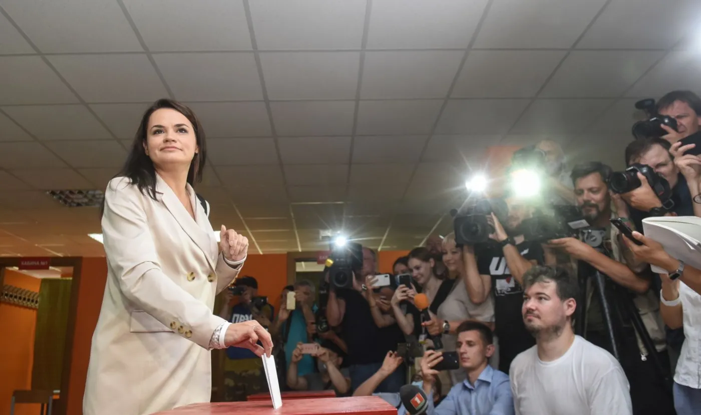 Nagranie pod presją. Cichanouska do Białorusinów: Nie wychodźcie na ulice