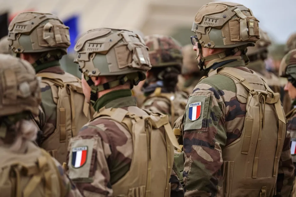 Detail,View,Of,The,French,Army,Uniform,Worn,By,Soldiers