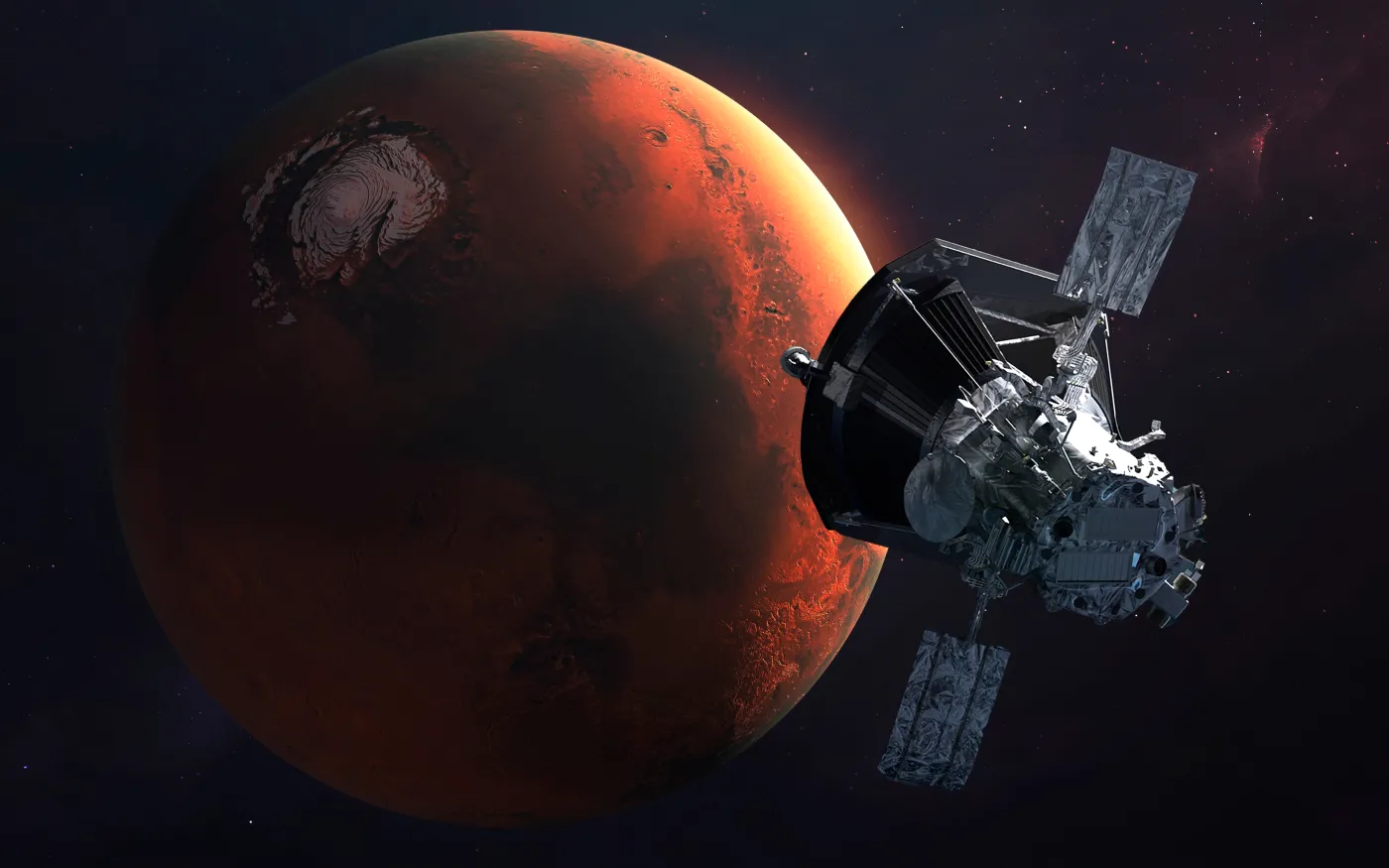 Mars,Exploration,,Planet,Of,The,Solar,System.,Insight,Mission.,Elements