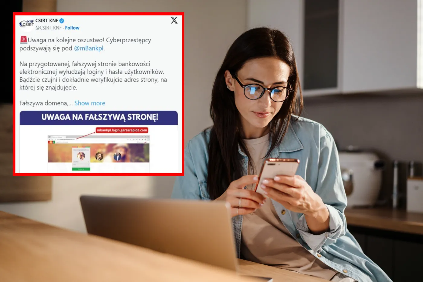 Serious,Charming,Woman,Using,Smartphone,While,Working,With,Laptop,At