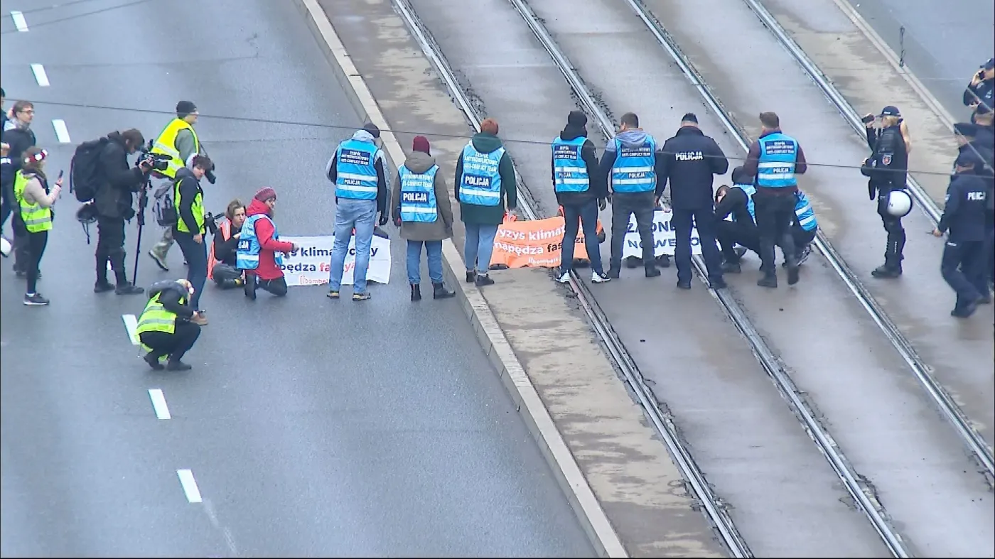 Protest aktywistów klimatycznych 