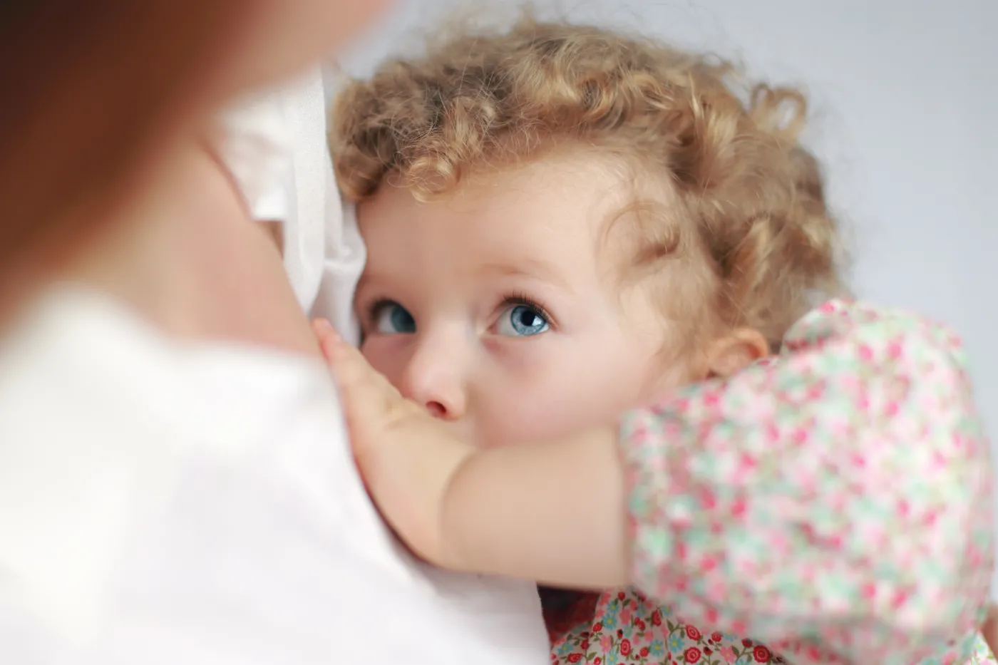 Extended,Breastfeeding,An,Older,Baby,Beyond,Infancy;,Close-up,Portrait,Of