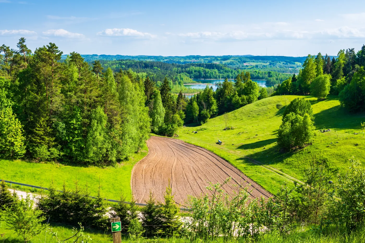 View,Og,Green,Fields,And,Hills,From,Observation,Point,"na