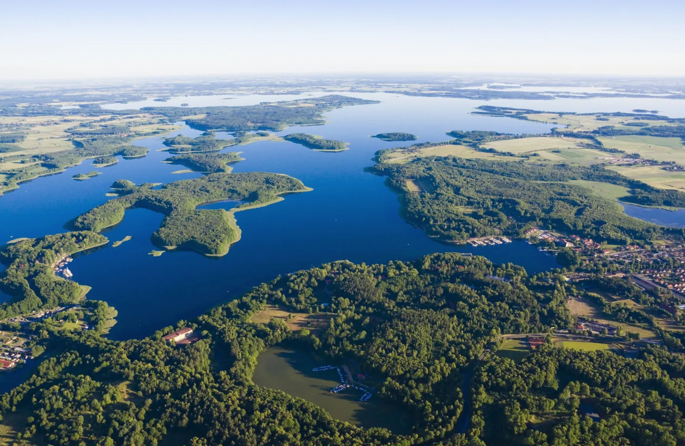 Mazury, widok na Giżycko