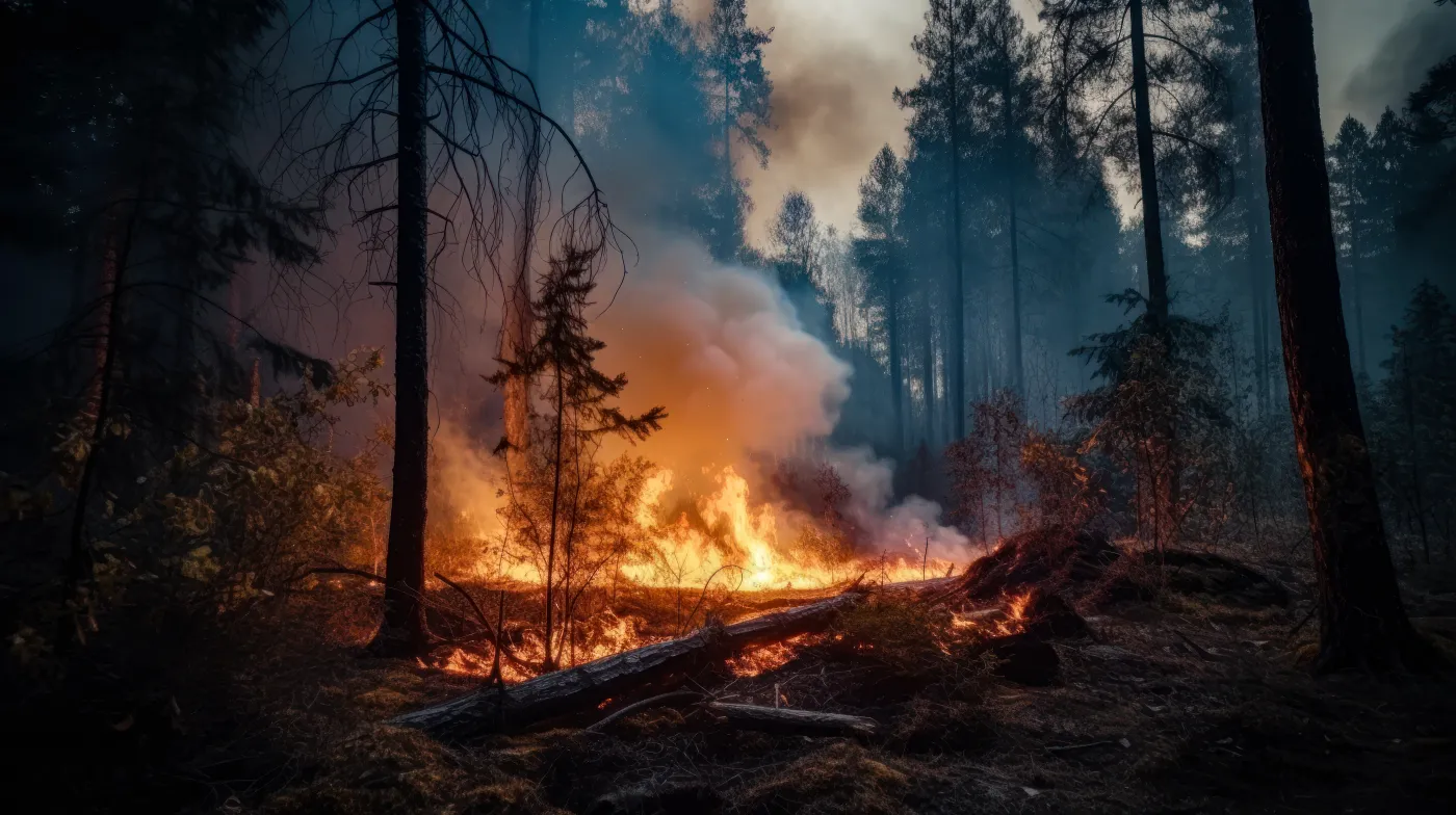 Forest,Fire,In,The,Mountains