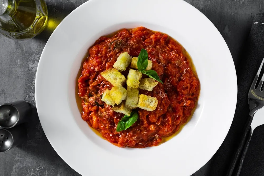 Tuscan,Bread,Soup,Or,"pappa,Al,Pomodoro",Typical,Italian,Dish