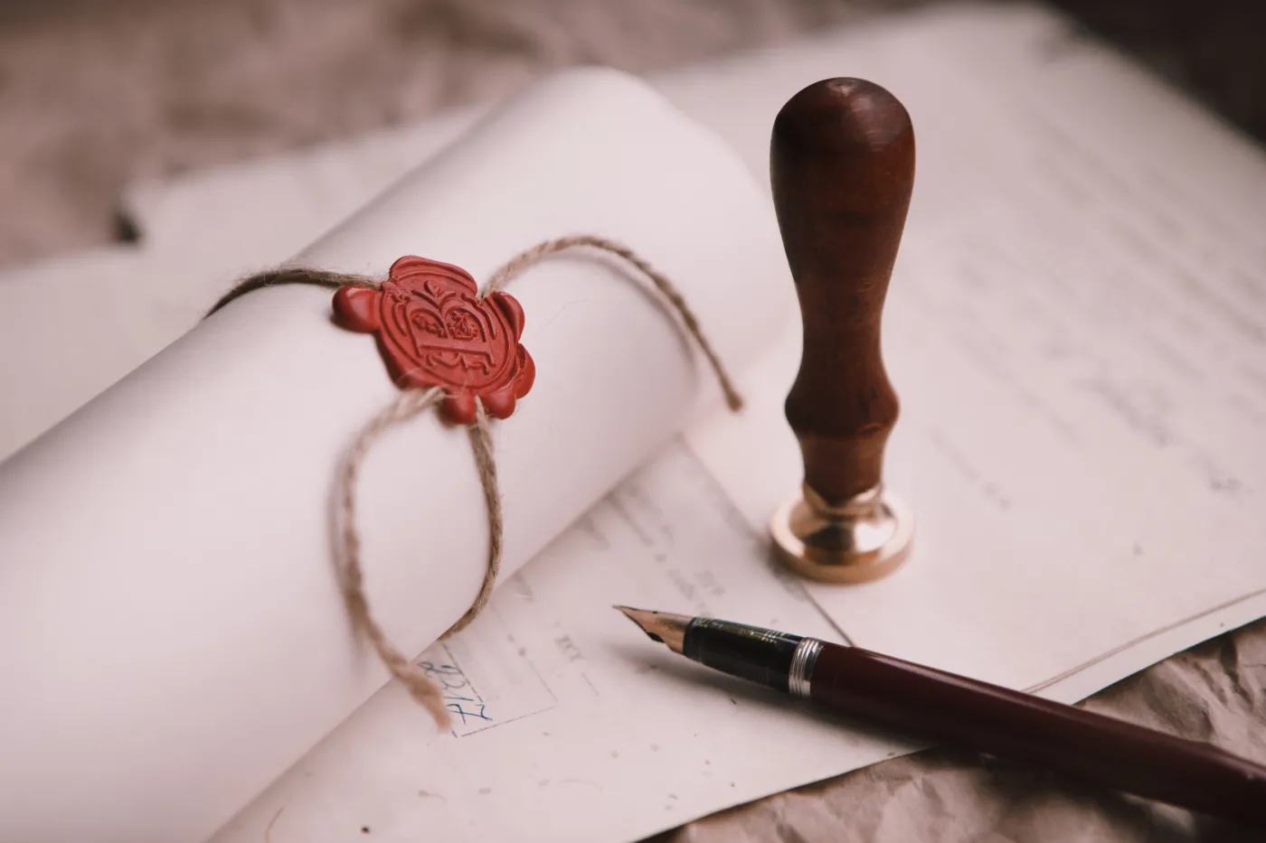 Testament prawo Notary's,Public,Pen,And,Stamp,On,Testament,And,Last,Will.