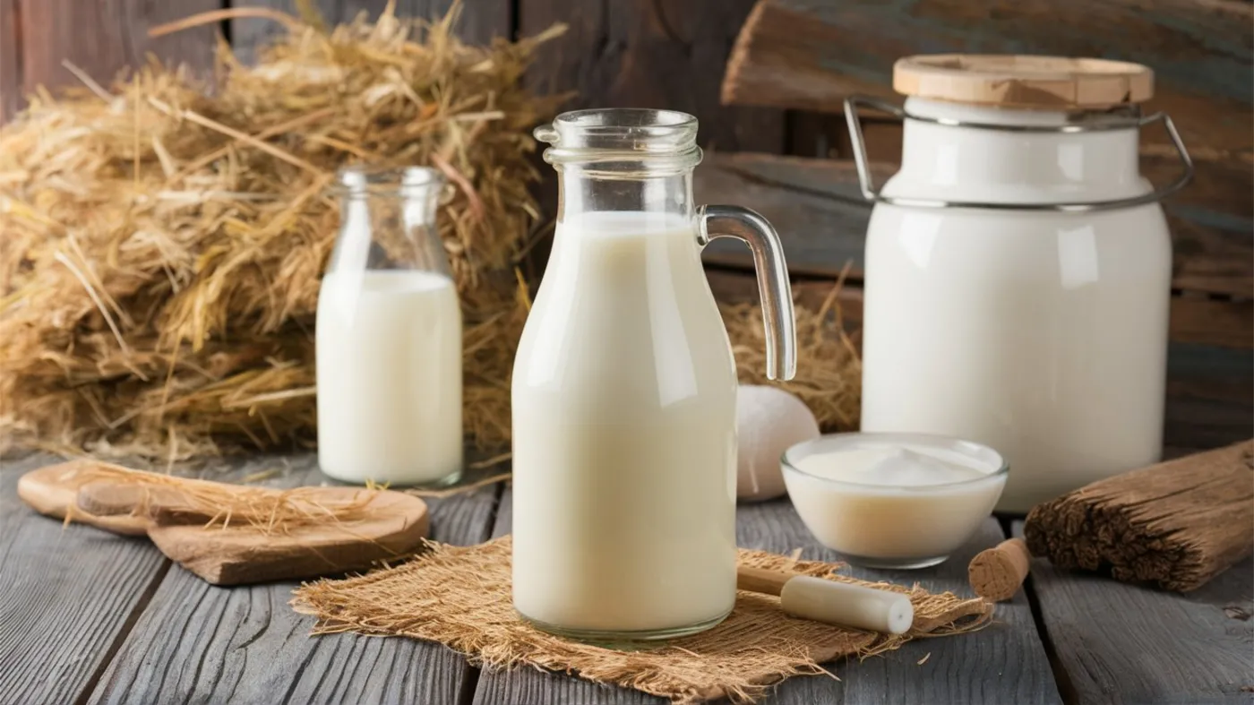 Fresh,Farm,Milk:,Capture,A,Rustic,Still-life,Of,Fresh,Milk