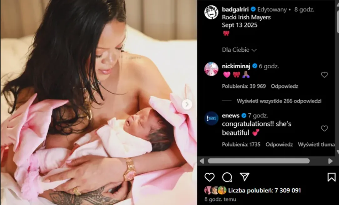 Rihanna urodziła córkę