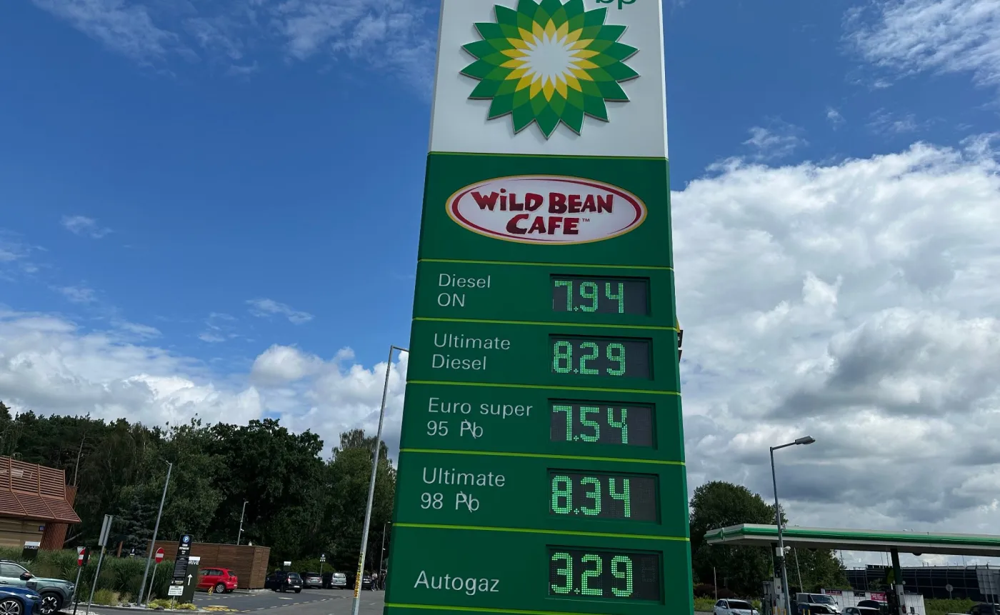 Ceny na stacji paliw BP