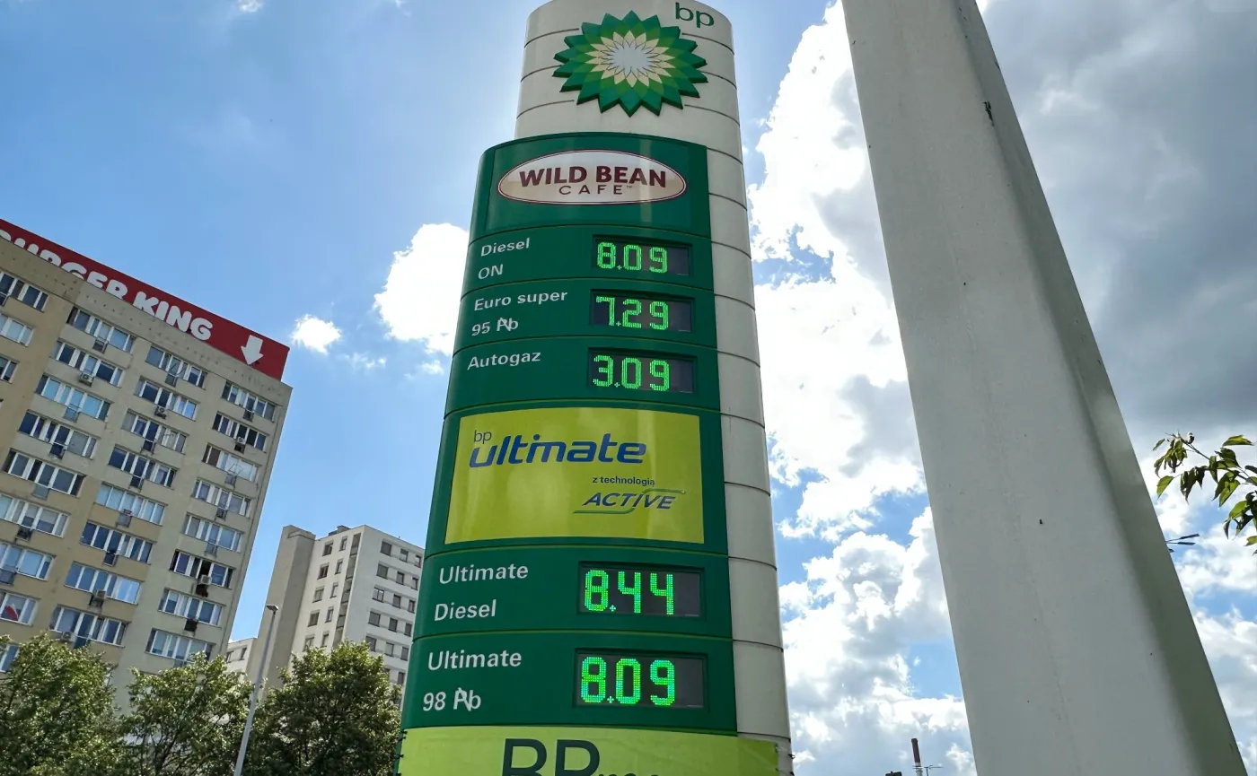 Ceny paliw na stacji BP