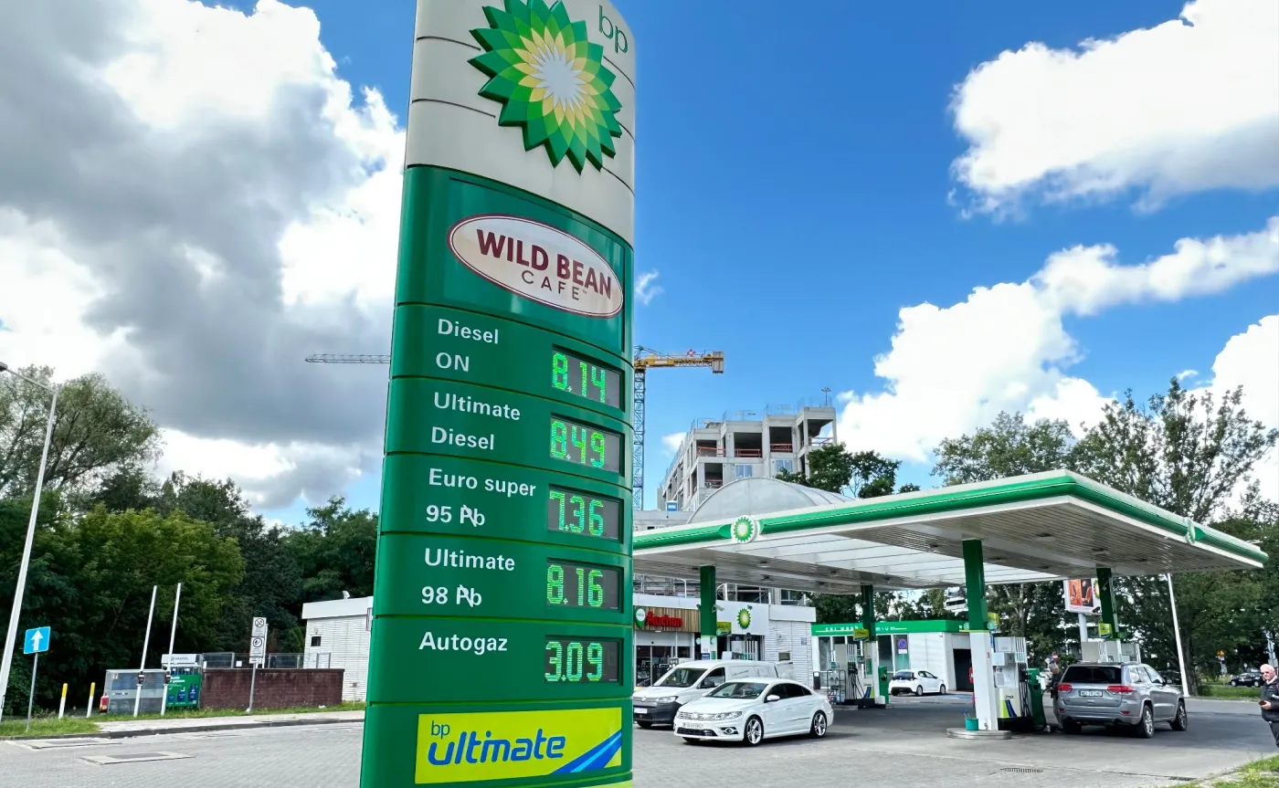 Ceny paliw na stacji BP