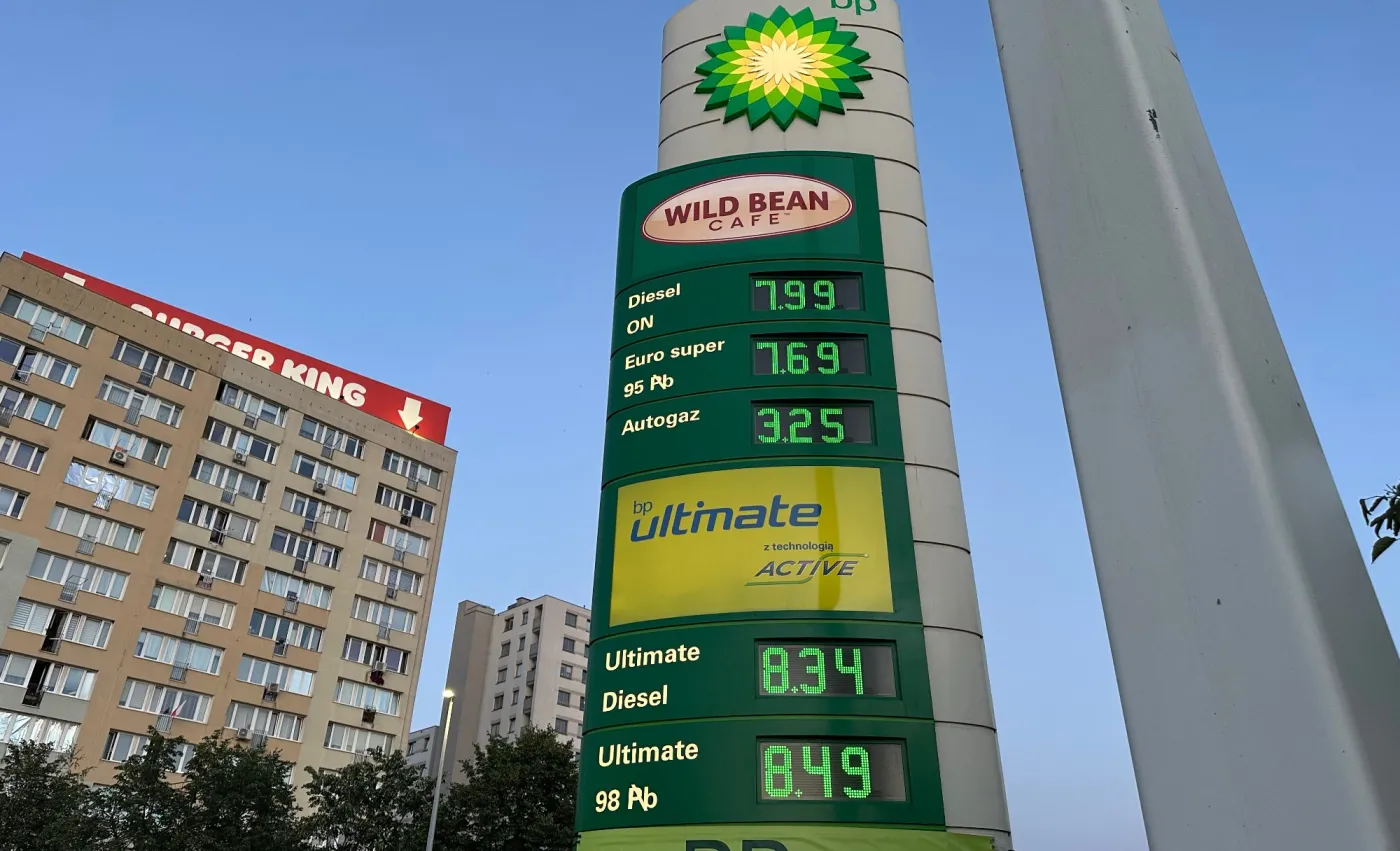 Ceny paliw na stacji BP
