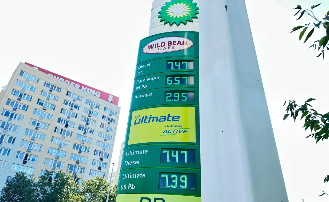 Ceny paliw na stacji BP