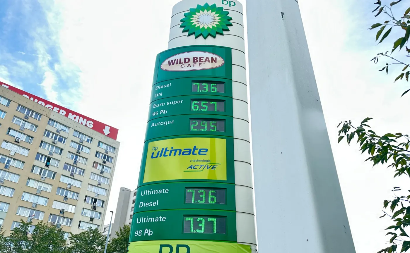 Ceny paliw na stacji BP