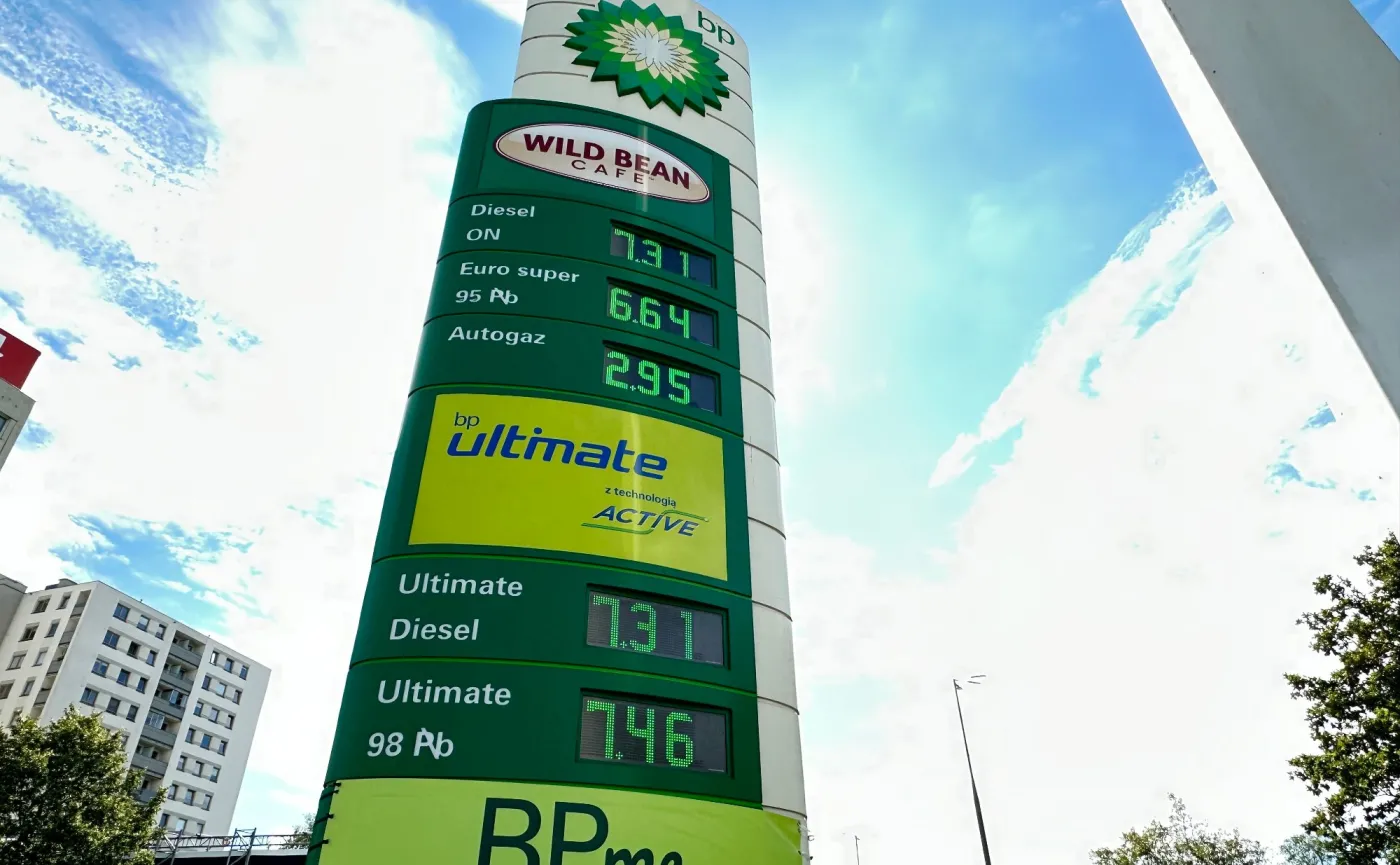 Ceny paliw na stacji BP