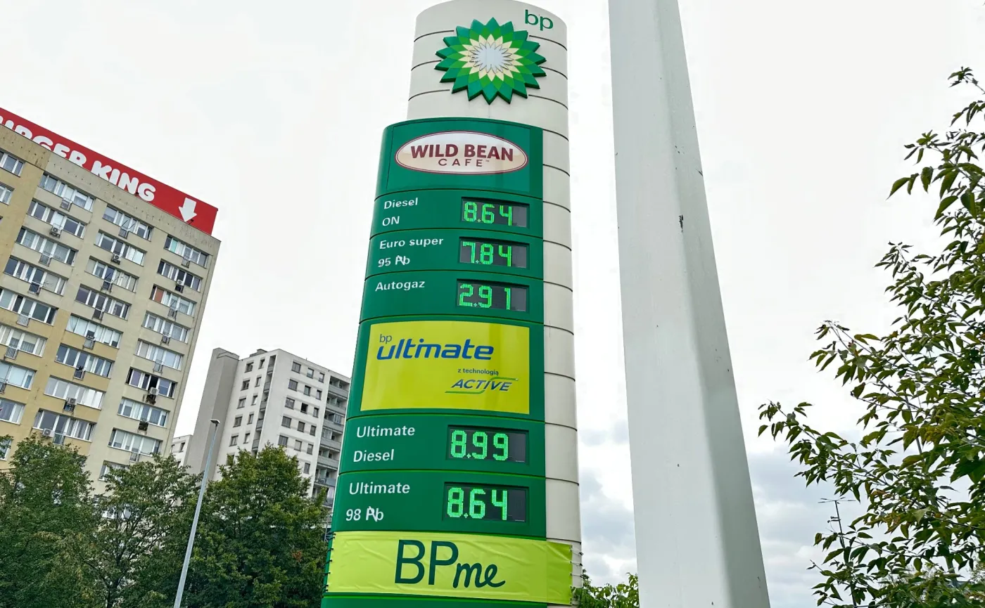 Ceny paliw na stacji BP
