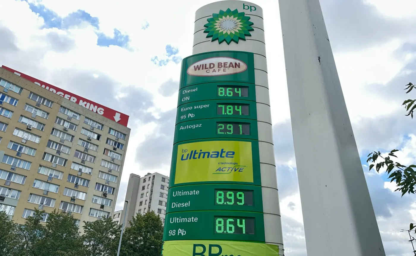 Ceny paliw na stacji BP