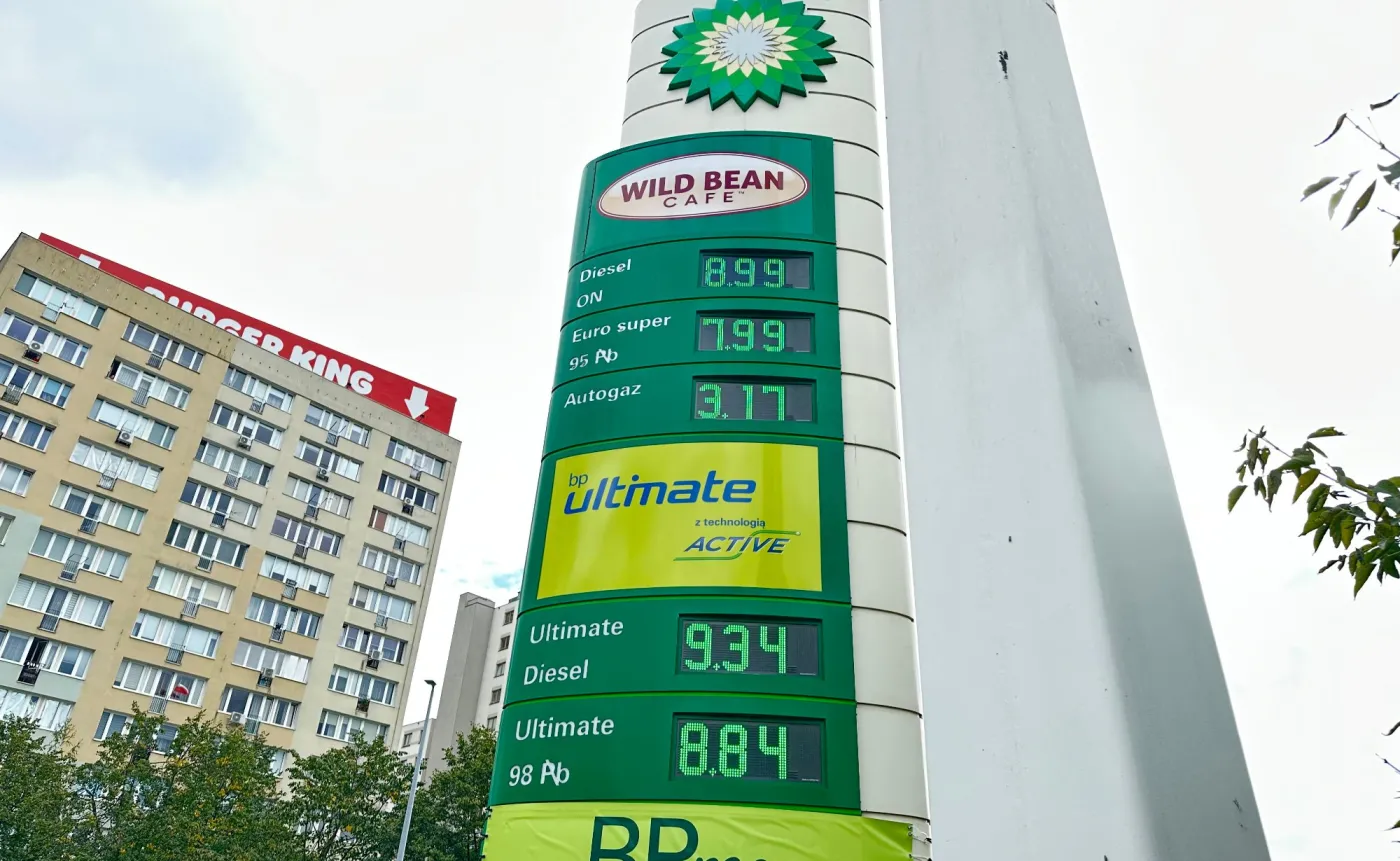 Ceny paliw na stacji BP