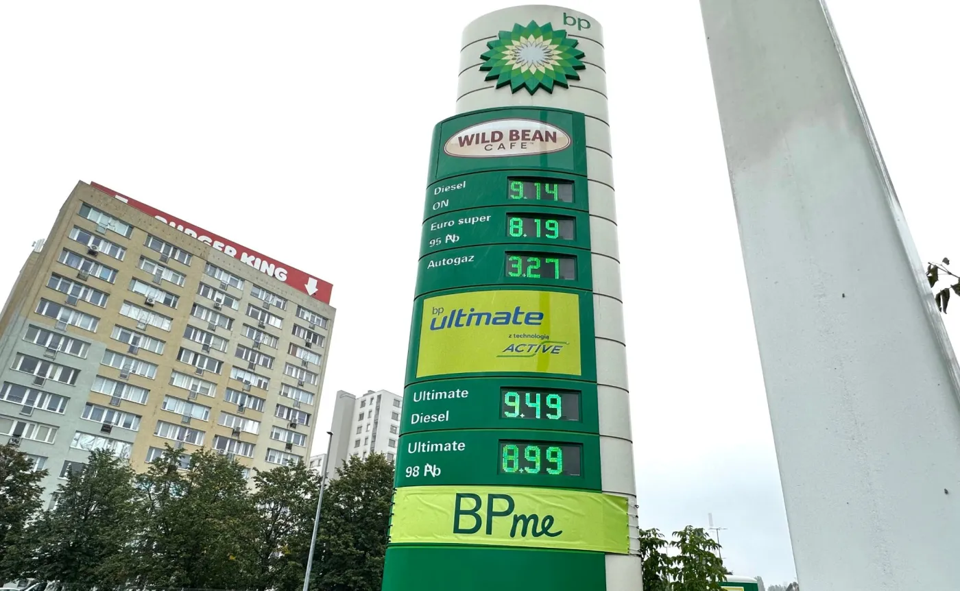 Ceny paliw na stacji BP