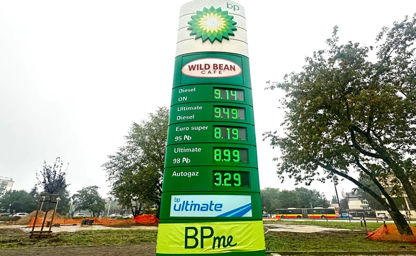 Ceny paliw na stacji BP