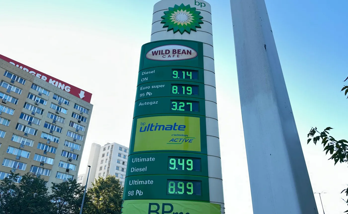 Ceny paliw na stacji BP