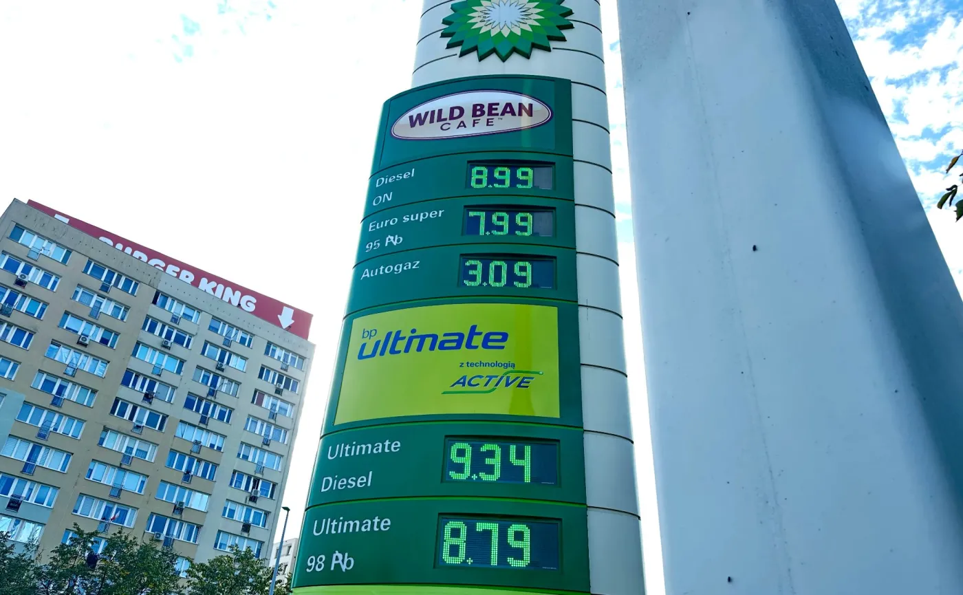Ceny paliw na stacji BP