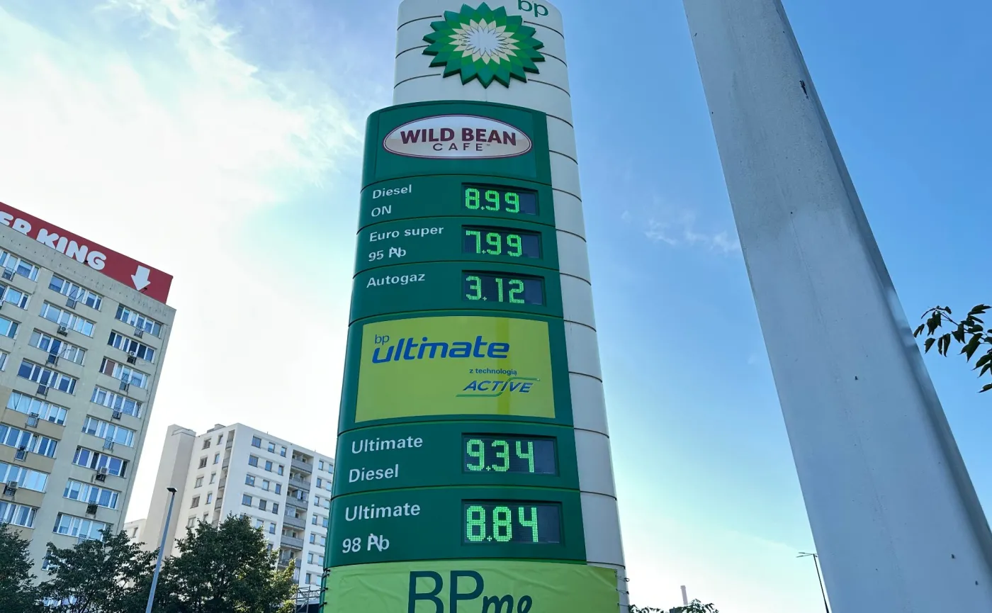 Ceny paliw na stacji BP