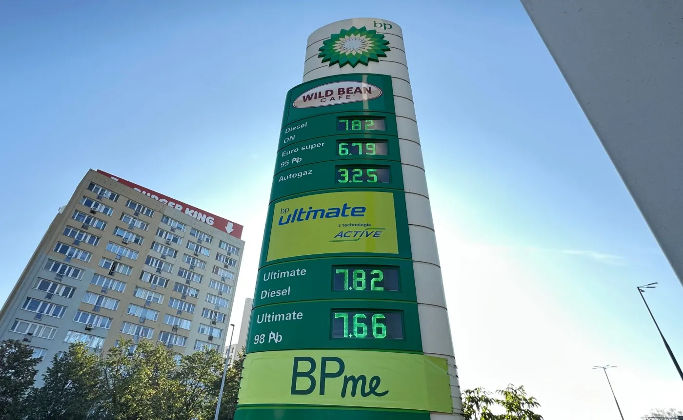 Ceny paliw na stacji BP