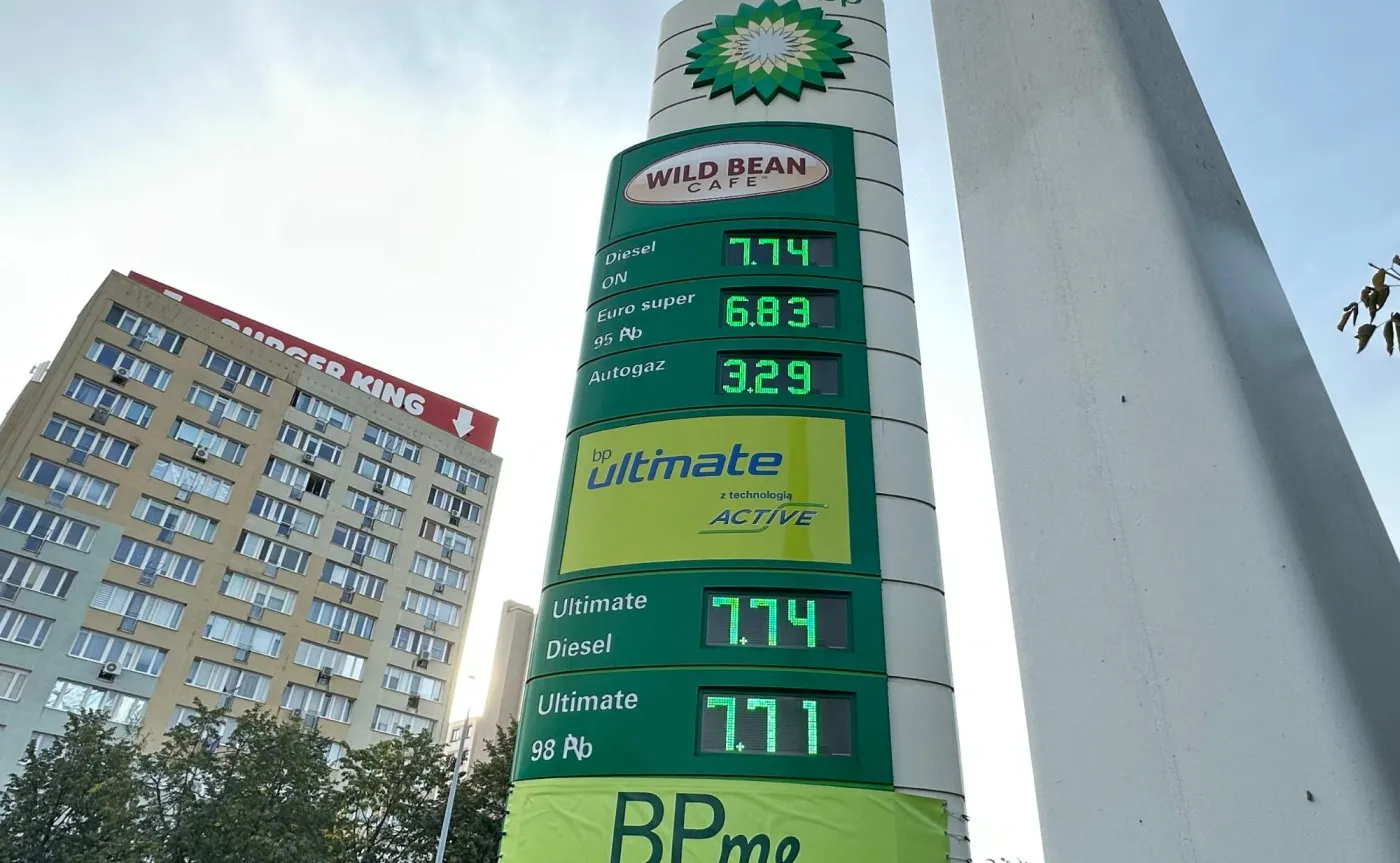 Ceny paliw na stacji BP