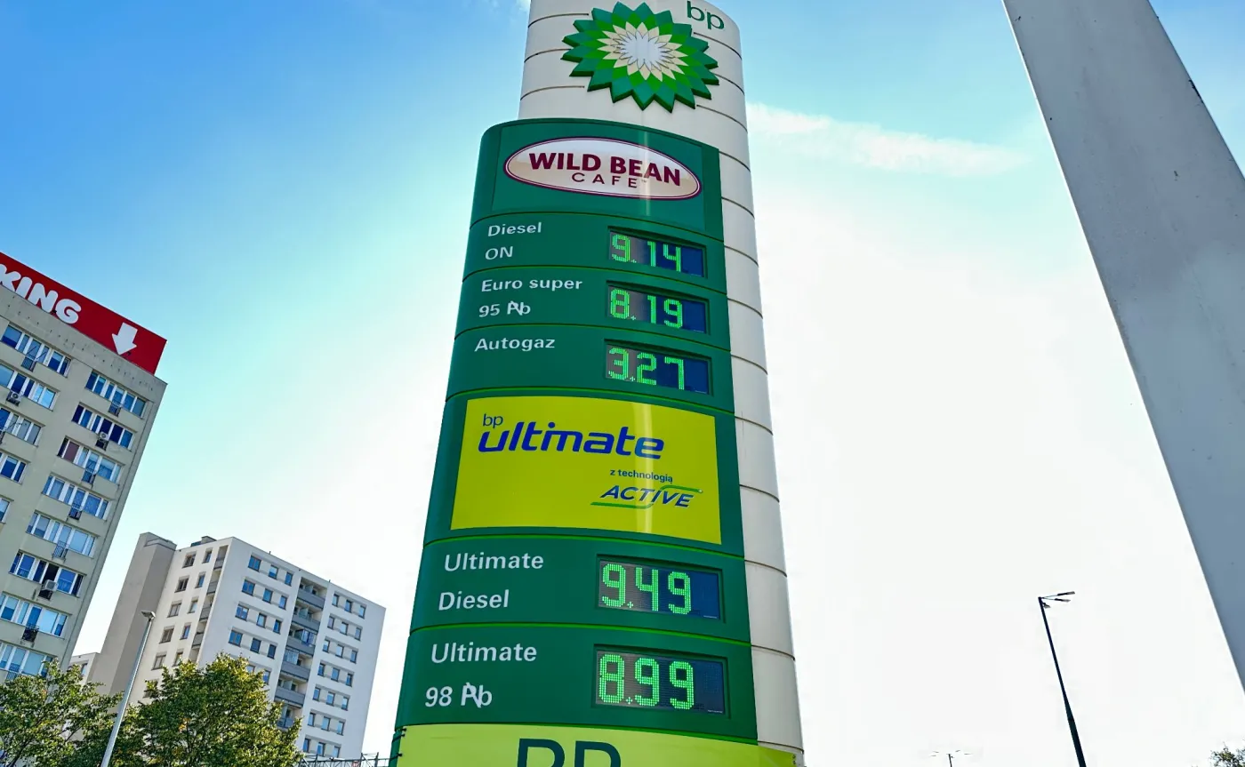 Ceny paliw na stacji BP