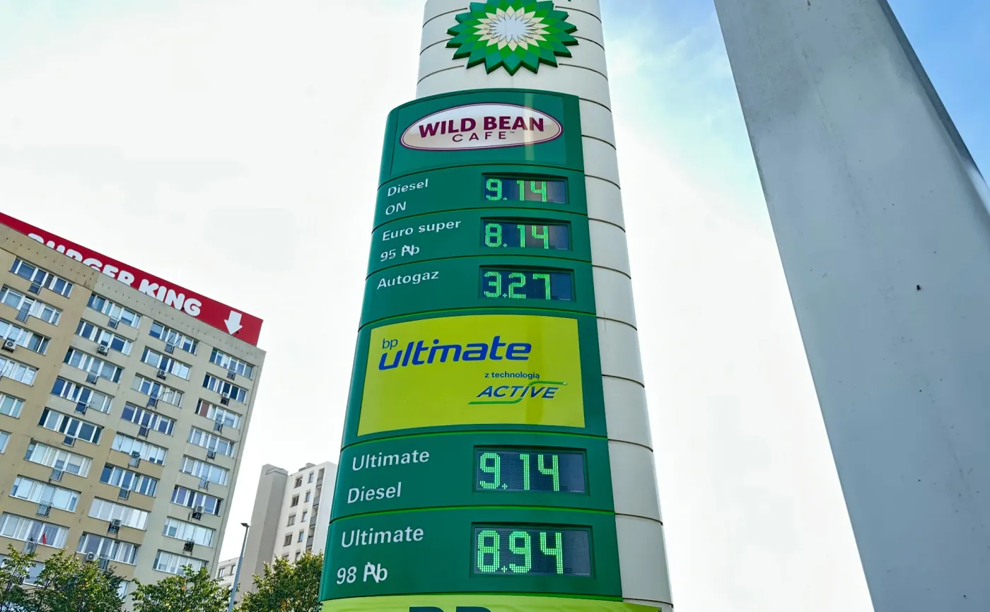Ceny paliw na stacji BP