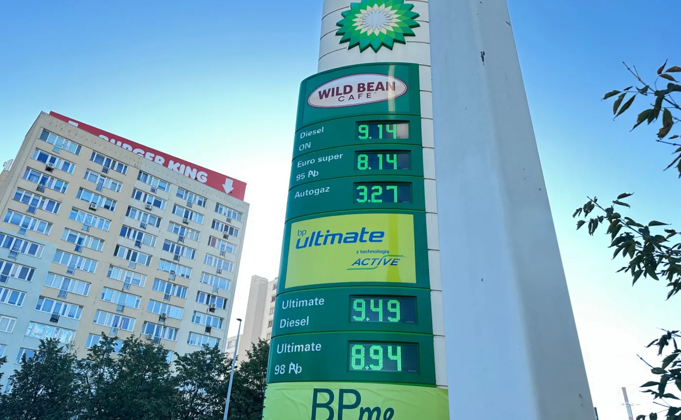 Ceny paliw na stacji BP