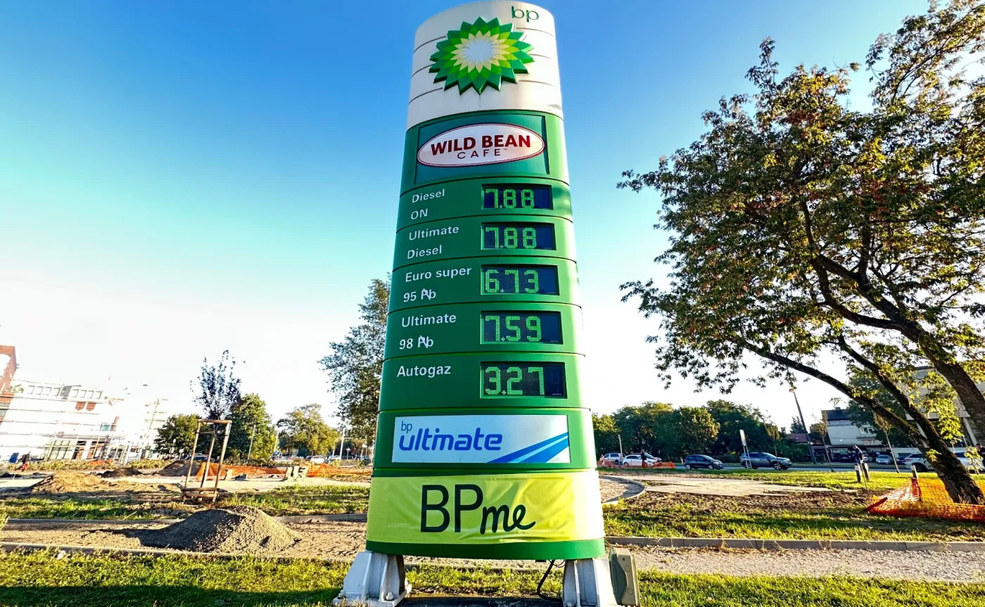Ceny paliw na stacji BP