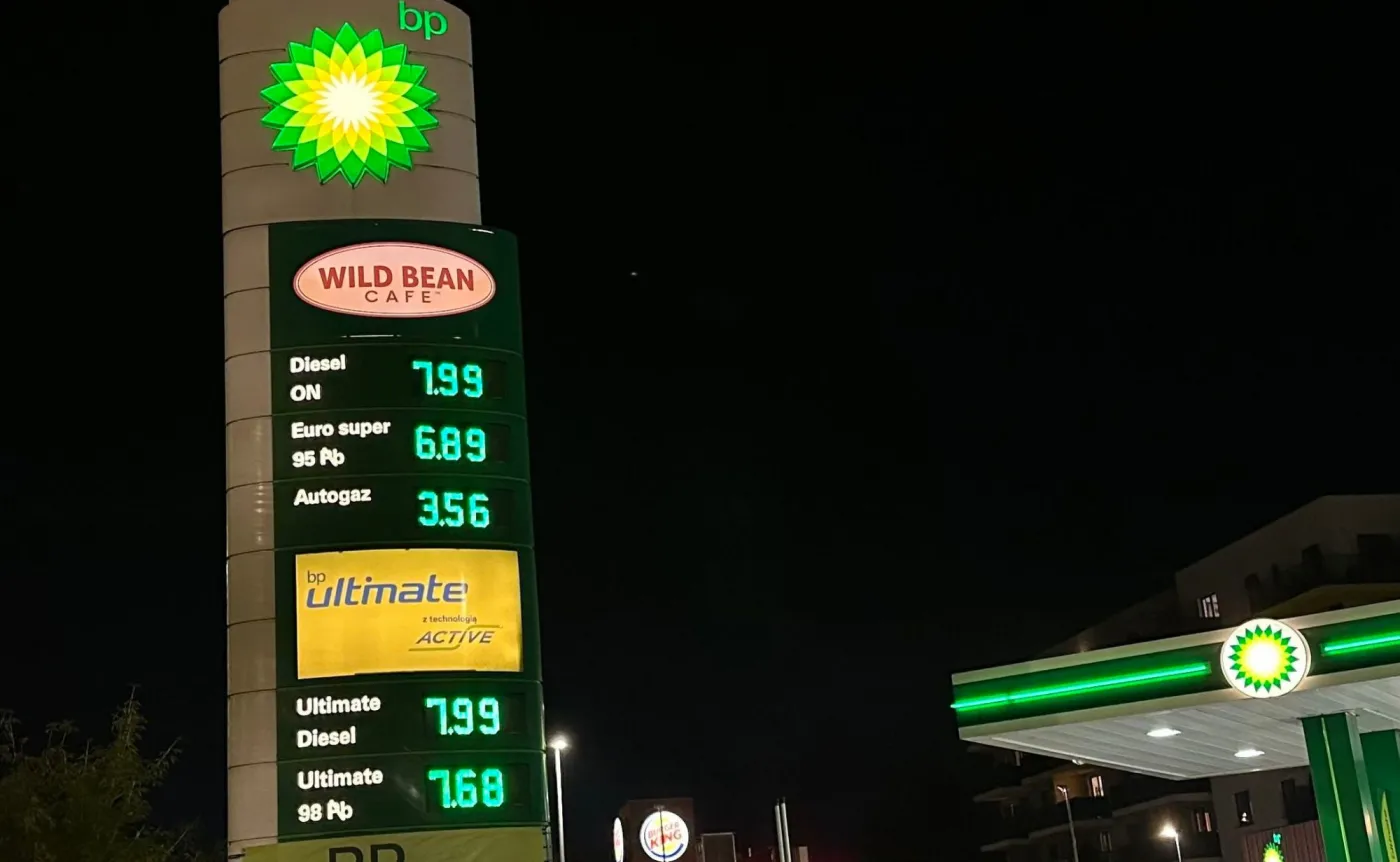 Ceny paliw na stacji BP