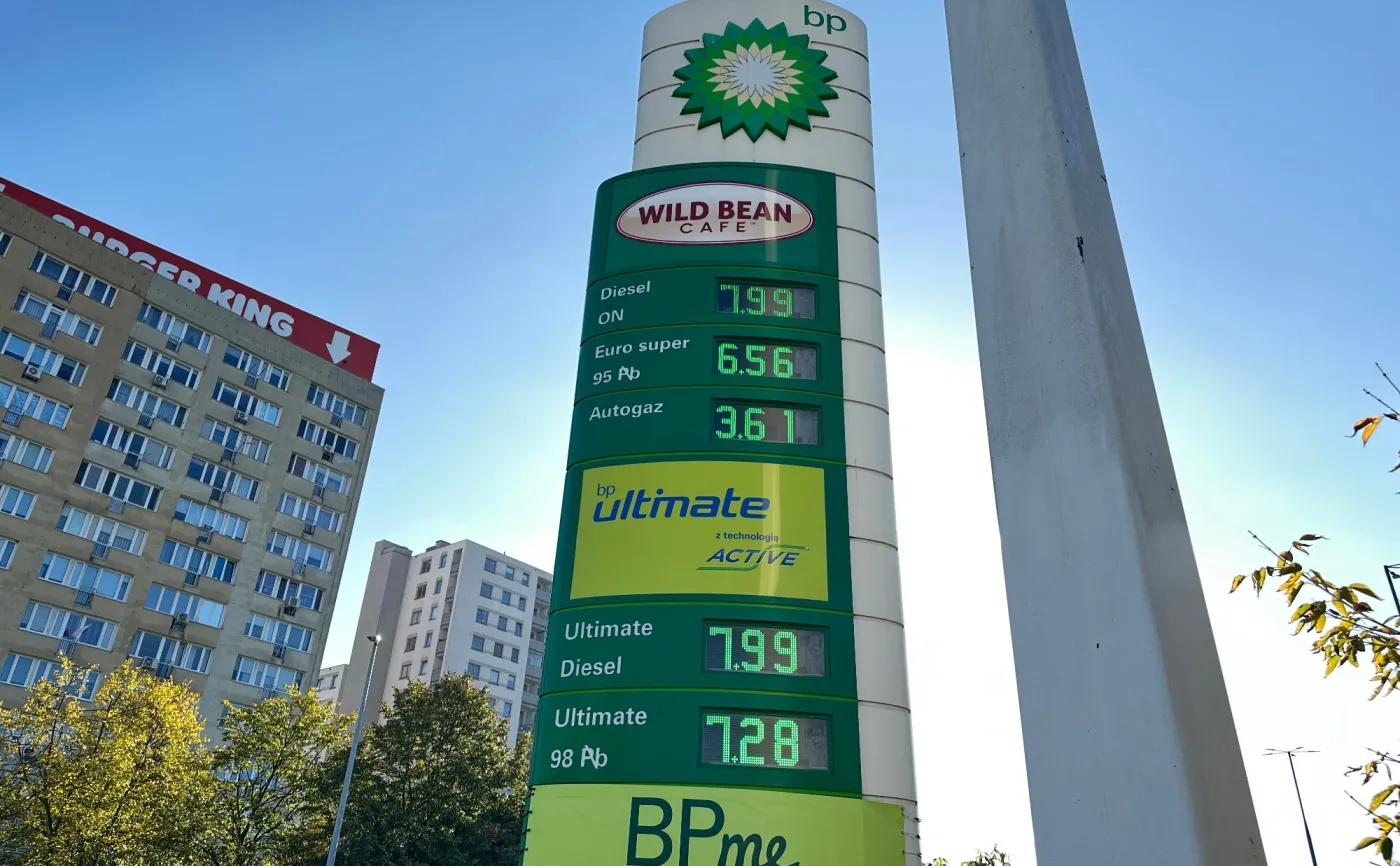 Ceny paliw na stacji BP