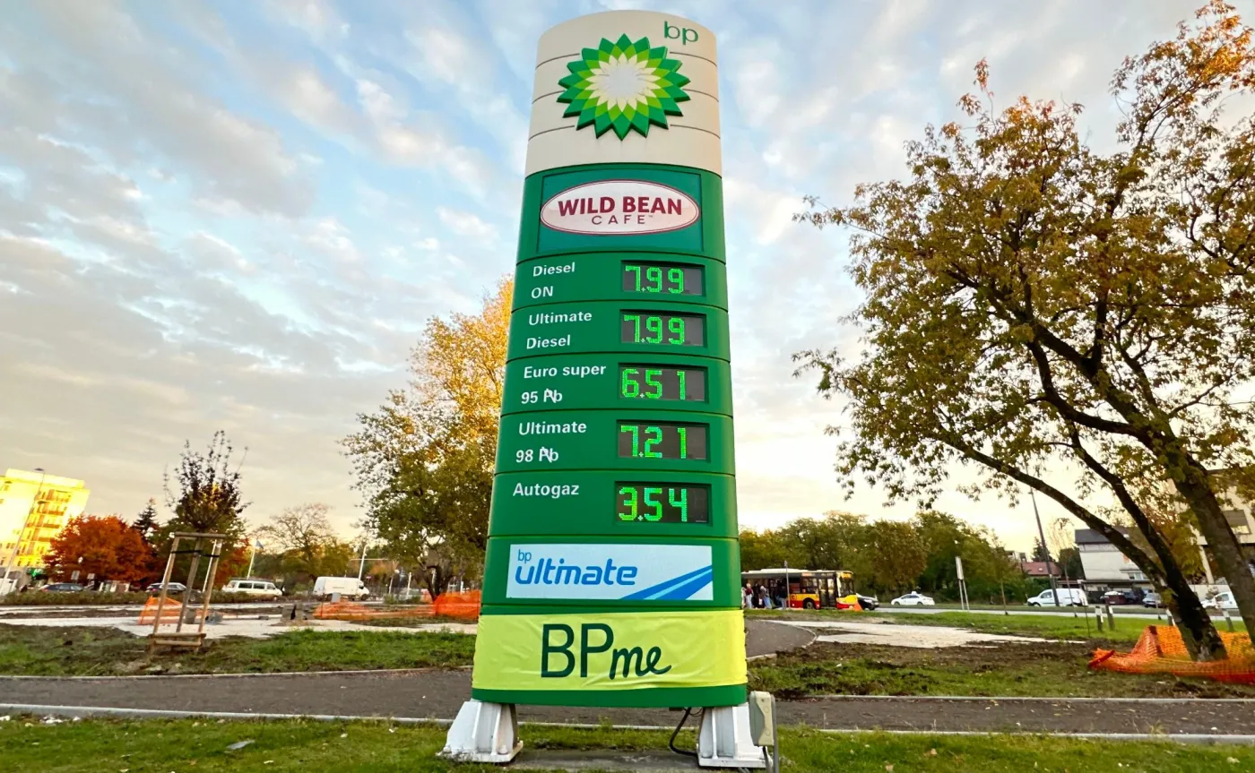 Ceny paliw na stacji BP