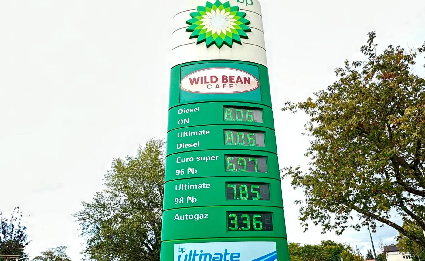 Ceny paliw na stacji BP