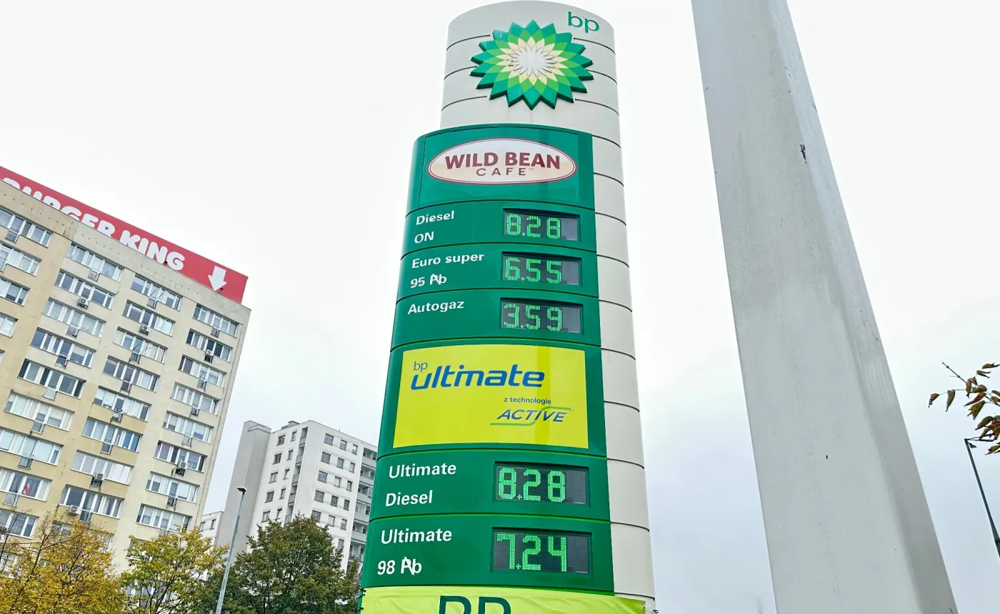 Ceny paliw na stacji BP
