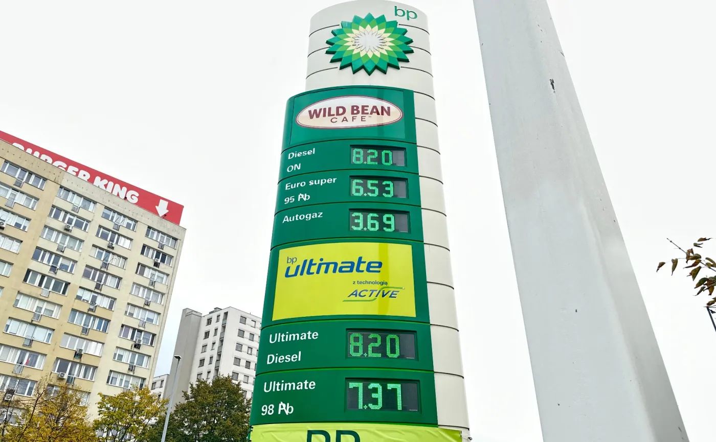 Ceny paliw na stacji BP