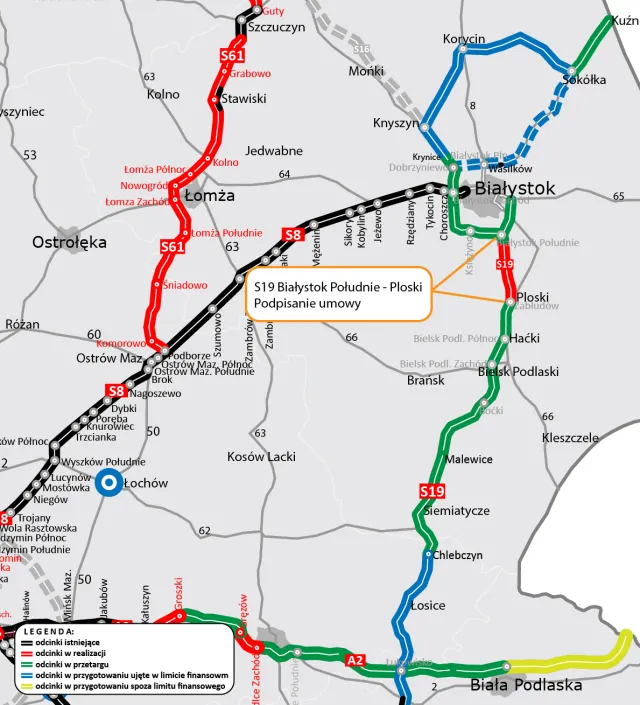 Pierwszy odcinek Via Carpatii na Podlasiu. Jest umowa na realizację S19 [MAPA]