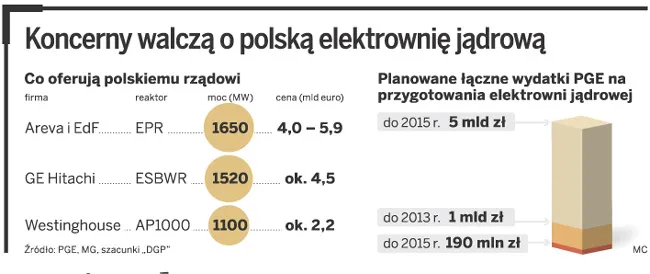 Koncerny walczą o polską elektrownię jądrową