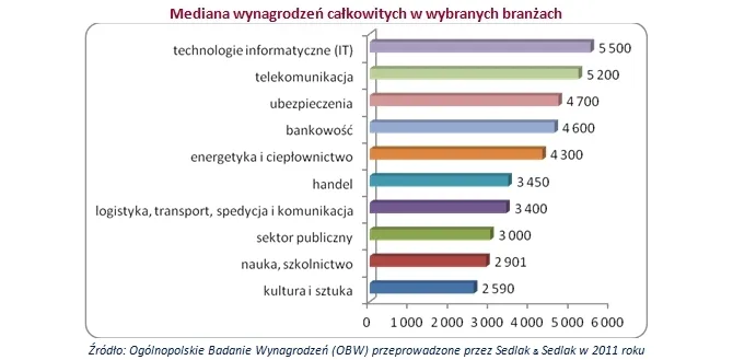 Ranking zarobków Polaków w 2011 roku