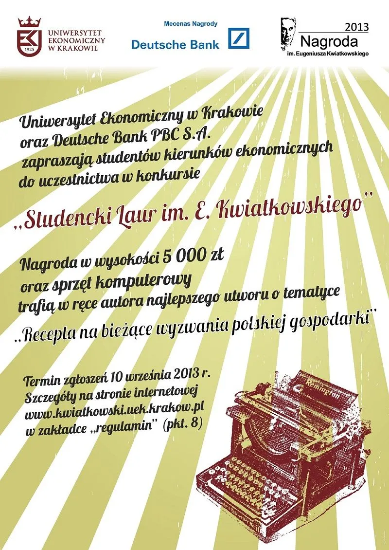 Nagroda im. E. Kwiatkowskiego dla dziennikarzy i studentów