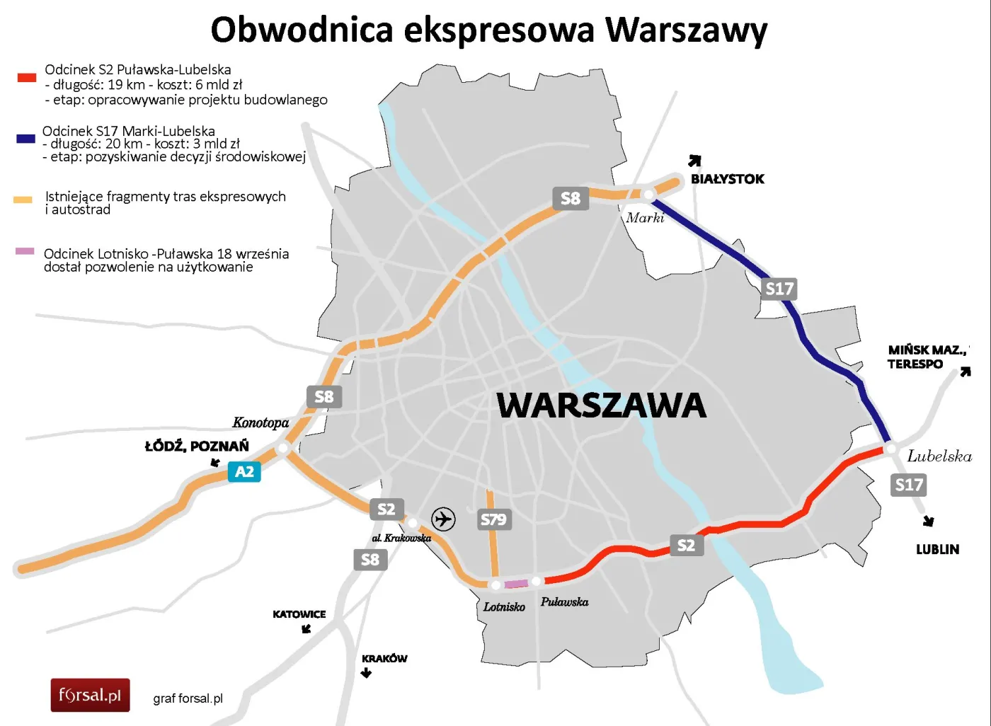 Południowa Obwodnica Warszawy otwarta już od Konotopy do Puławskiej