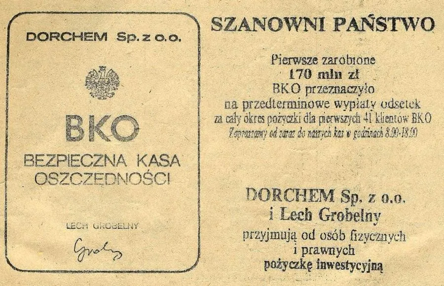 Bezpieczna Kasa Oszczędnościowa Lecha Grobelnego