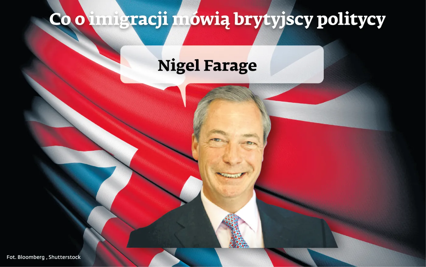 Co mówi o imigracji Nigel Farage?