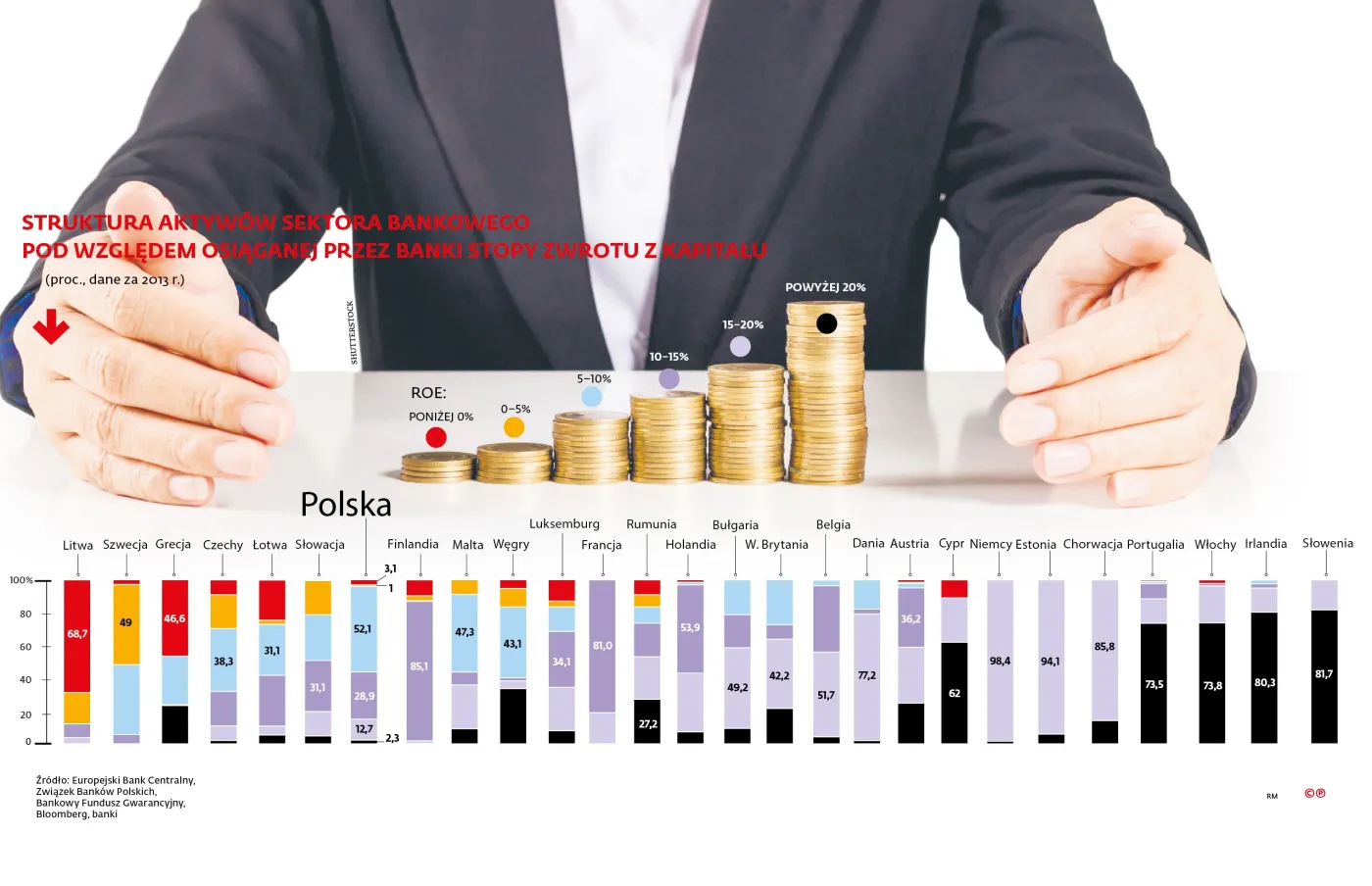 Dokąd płyną dochody banków? Zdecydowana większość zysków została w kraju