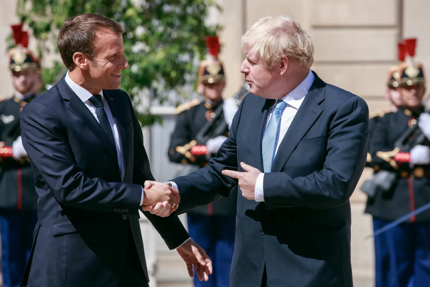 Emmanuel Macron i  Boris Johnson